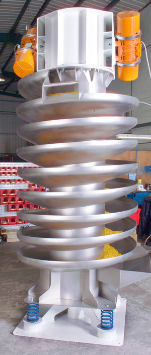 Stainless steel spiral elevator, top drive